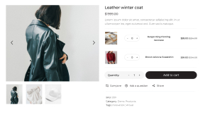 product detail screen
