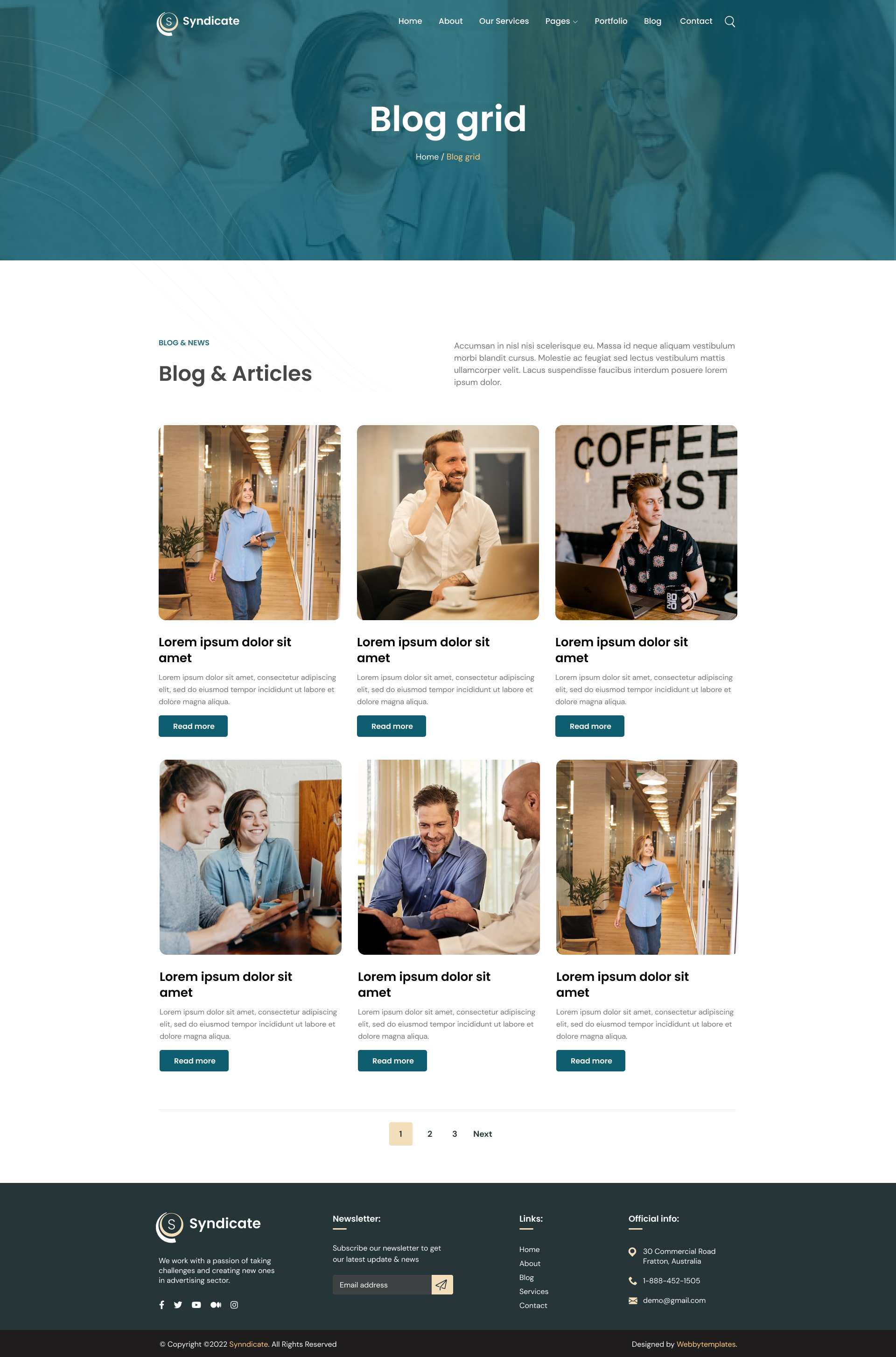 Blog grid